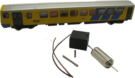 micromotor NF010 ombouwset voor Fleischmann NS Wadloper , Pendolino, BR 628