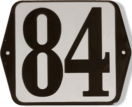 Huisnummer standaard nummer 84