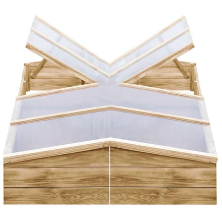 vidaXL - Kweekkassen - 2 - st - 200x50x35 - cm - geïmpregneerd - grenenhout