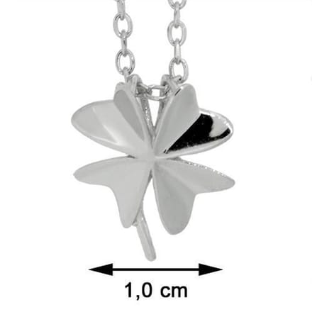 Blinx Jewels Zilveren Hanger Klavertje Vier incl. Ketting