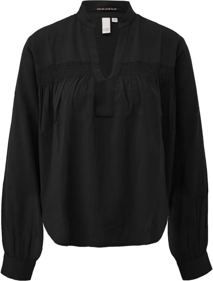 Viscose Blouse Met Smock Voor Dames QS