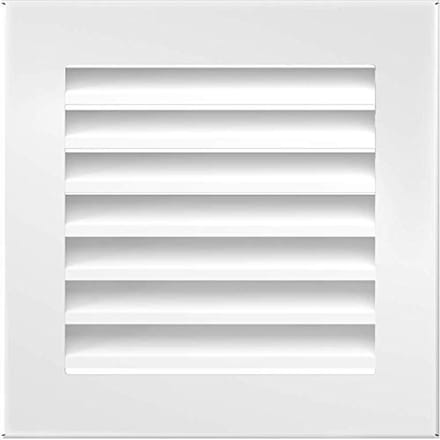 Ventilatierooster Haardrooster 17cm x 17cm Wit