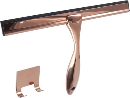 Glaswisser RVS - Douchewisser - Streeploos Reinigen - Ergonomisch Ontwerp - 25 cm - Roségoud