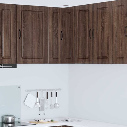 vidaXL - Vaatwasserpaneel - Kalmar - Bruin - Eiken - 57 - x - 57 - x - 80 - cm
