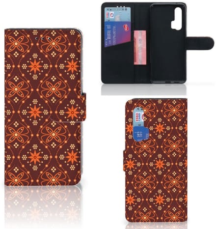 Honor 20 Pro Telefoon Hoesje Batik Brown