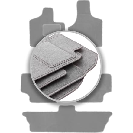 Grijze automatten voor: Dodge Caravan / Grand Caravan III 7-zits (2001-2007)