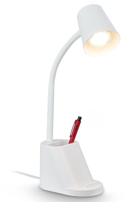 Briloner Pahu - Bureaulamp - 7534016 - Penhouder - Kabelschakelaar - Verstelbaar - 21 x 10 x 35,5 cm - Wit