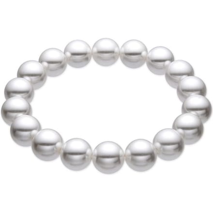 Armband - Luxenter - Anrae - 18k geelgouden afwerking - Witte parel 10mm - Vrouw wit