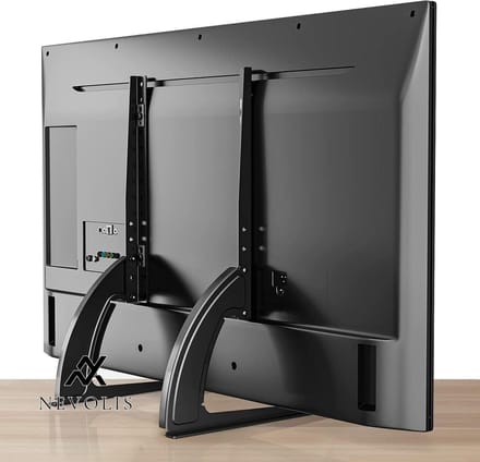 Nevolis Tabletop TV Bracket Stand Pedestal Bracket Screen Mount Steel Flat LED LCD Display 14 42-inch Black .