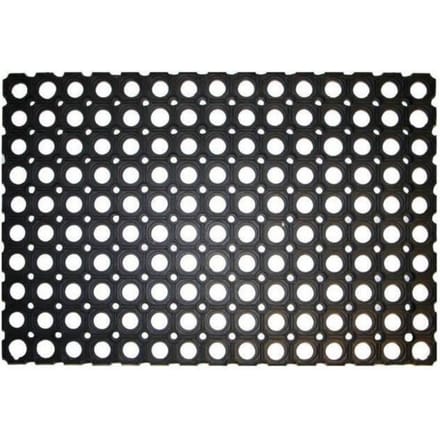 H&S Collection Deurmat - voor buiten - rubber - 60 x 40 cm - Droogloopmat - schoonloopmat