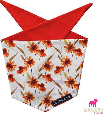 Honden bandana | Knoopbandana Zonnehoed maat S