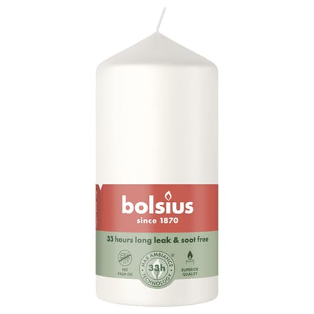 Bolsius - Stompkaars - 120/58 mm - Cloudy White