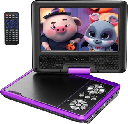 Draagbare DVD speler - Portable DVD speler - Met USB en Accu - Voor in Auto - Multimediamonitor