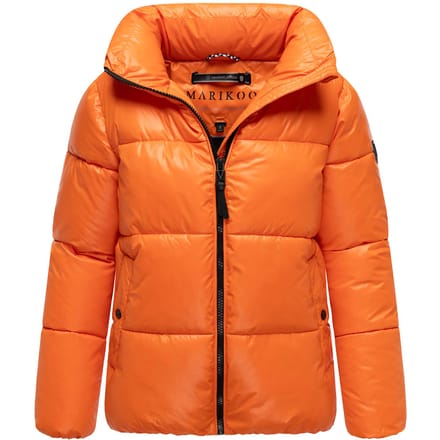 Marikoo dames winterjas Hazalee in puffer-stijl met glanzende look
