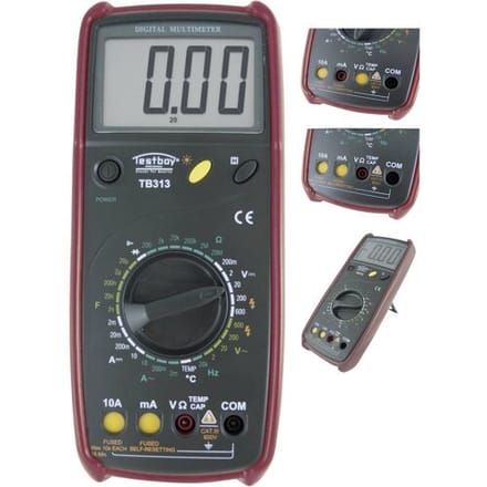 Testboy TB 313 Multimeter Digitaal CAT III 600 V Weergave (counts): 2000