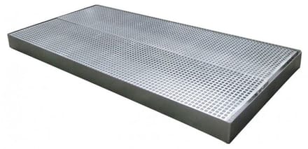 Lekbak staal 80L met rooster MW Tools LBS80R