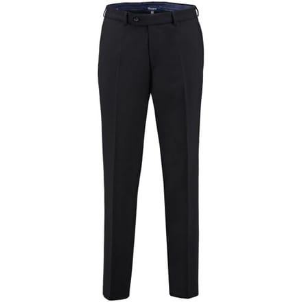 Gardeur Broek Regular Fit Clima Wool Dun Zwart / male