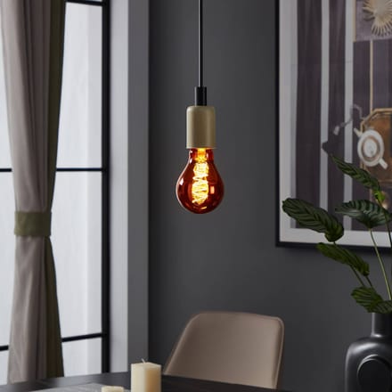 Eglo Ledfilamentlamp Peertje - Koper - D7,5cm - Dimbaar - Warm Wit - E27 - 4w