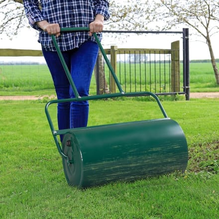 Tuinrol met Watervulling - Gazonrol Egaliseren - Gazon Onderhoud - Grote Water Capaciteit - 61 cm Breed - Groen