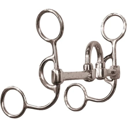 Mors western snaffle voor kort paard Metalab