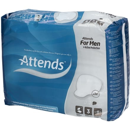 Attends® for Men Shield Level 3 Incontinentie Inlegkruisjes 14 Verband