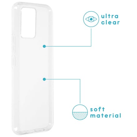 imoshion Hoesje - Geschikt voor Realme 8 / Realme 8 Pro - Softcase Backcover smartphone - Transparant