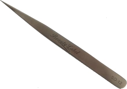 Beauty Label Pincet - Lash Tweezer -SD-12 - Zilver