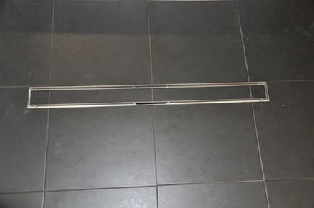 Wiesbaden Tegelrooster voor douchegoot 60 x 7 cm RVS
