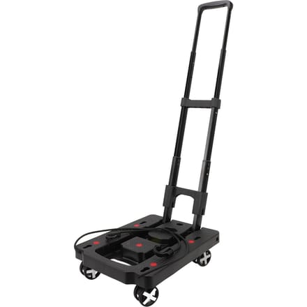 Opvouwbare Platte Kar met Wielen Draagbaar Multifunctioneel Utility Dolly Platform Kar voor Boodschappen black
