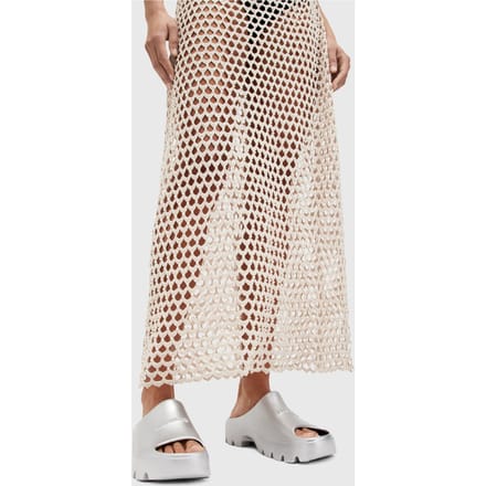 AllSaints Eclipse Flatform Sli Metallic Silver Größe: 37 | Flip-Flops Outlet | Damen | Grau