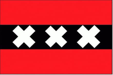 Vlag Amsterdam 90x150cm | Best Value