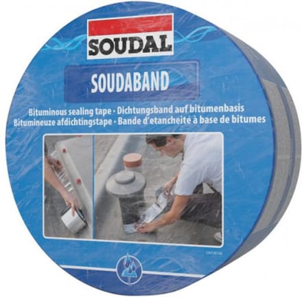 SOUDAL® SOUDABAND Alu Afdichtband 150mm/10m Dak Tape