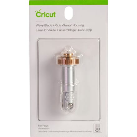 Cricut werktuig "Quickswap Tool - Wavy Blade Tip ", golvend blad  - met mesbehuizing/houder