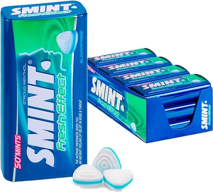 Smint Fresh Effect Strong Menthol - Frismakers - Suikervrij - 1x12stuks