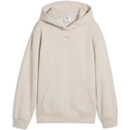 Puma ESS Centered Cat Logo kinder hoodie cremekleurig - Beige - Maat 176