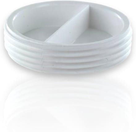 Afsluitdop met Buitendraad 1 1/2" voor Kunststof Sifon