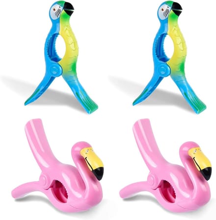 Winddichte Plastic Wasknijpers - Set van 4, Ideaal voor Handdoeken, Buitengebruik en Utility Room