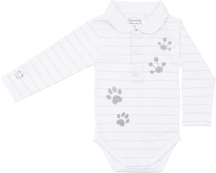Frogs and Dogs | Polo Romper | Wit | Maat 68