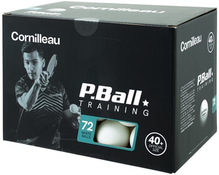 Cornilleau P-Ball ABS Evolution 1* Tafeltennisballen x72 - Wit