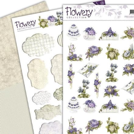 3D SET - Precious Marieke - Flowery - Minis & Labels