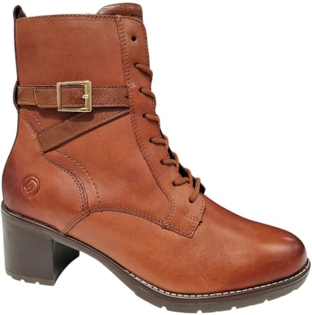 Remonte Cognac Leren Dames Laarzen - Cognac - 43