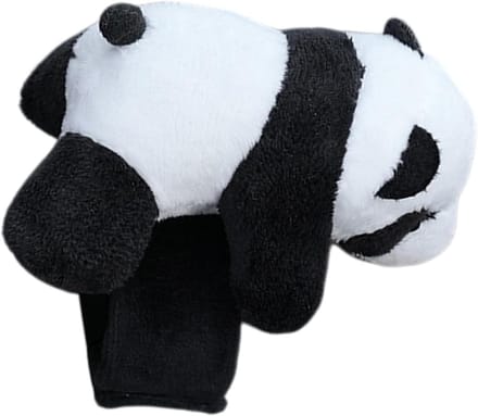 Fiets Stuur Decoratie - Dierlijk Figuur - Fiets Rit - Herbruikbaar Pluche - 15 x 12 x 8 cm - Panda
