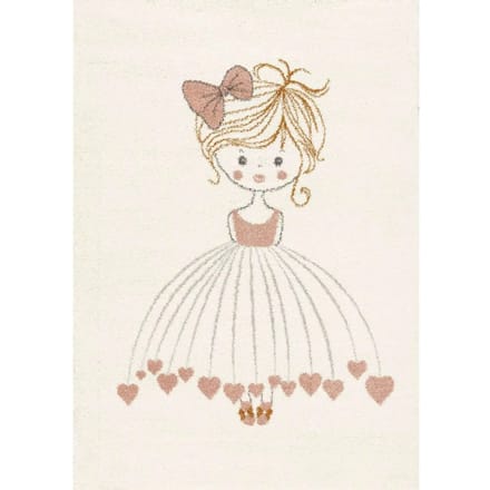 Slaapkamer tapijt Yellow Tipi Little Girl