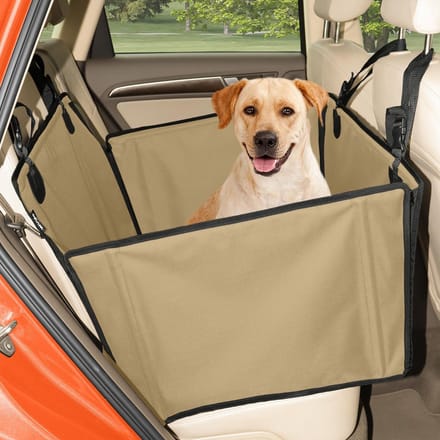 Honden Autostoel - Reis Zitje - Veilig Vervoer - Extra Stabiele Constructie - Medium Honden - Beige