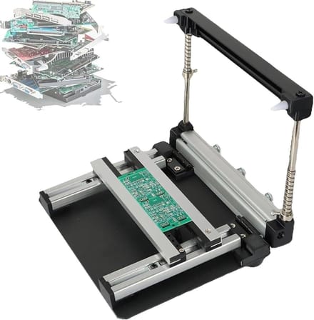 Zeefdrukstation - Printtafel Stencil - PCB Soldeerpasta - Instelbare Dikte - 15 cm Model - Aluminium