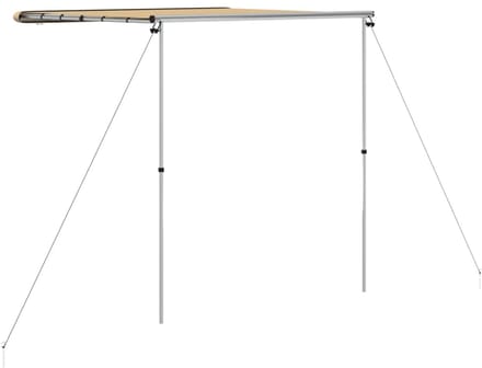 vidaXL - Luifel - voor - camper - en - caravan - 2,4x2x2,15 - m - beige