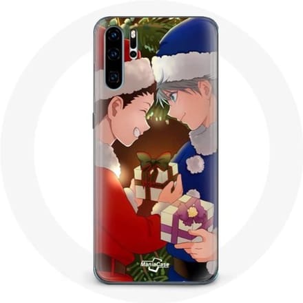 Coque pour Huawei P30 Hunter x Hunter Gon Freecss et Killua Zoldyck Christmas Day Anime Manga