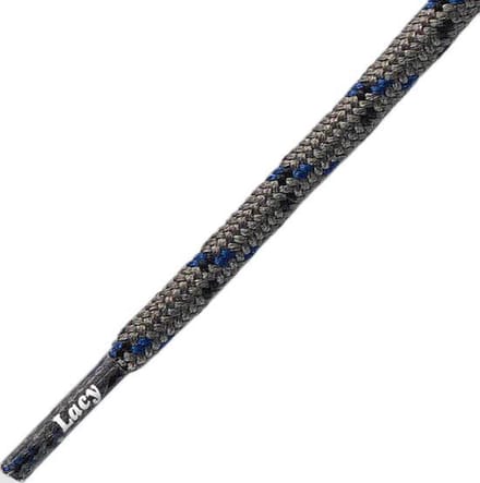 Schoenveters - Roundies - Grijs-blauw- sneaker - veters rond - lengte 120 cm lang 4mm breed