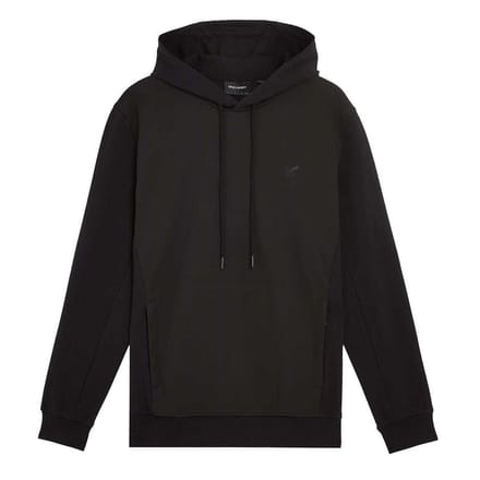 Lyle & Scott Heren Hybride Softshell Overtrek Hoodie (Zwart)