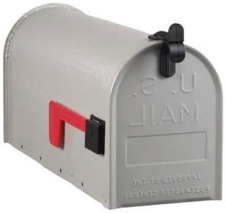 Brievenbus - Postbus Muurbus - Post Ontvangen - Geribbeld Staal - 800 Kubieke inch - Grijs